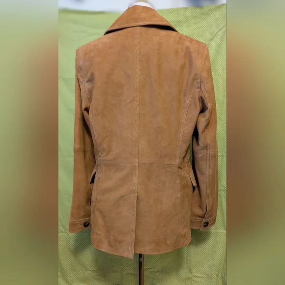 Bernardo's Women's Tan Suede Jacket, 100% - Picture 4 of 15
